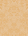 Golden yellow wallpaper featuring an elaborate feather-inspired design, bringing warmth and texture.