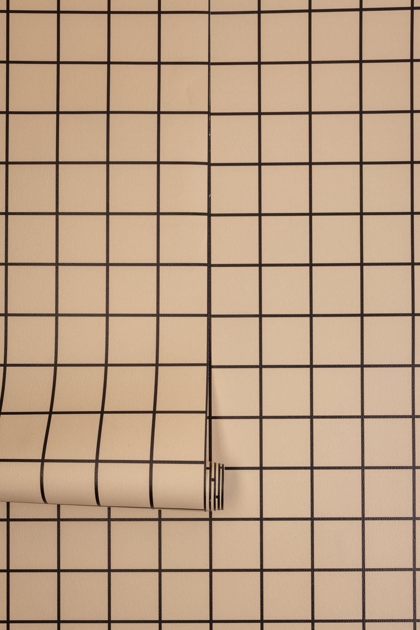 Grid - Small Thin Tan Wallpaper