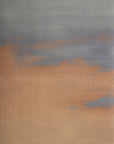 Artistic gradient wallpaper with a painterly effect, blending muted teal, lavender, and warm tan tones in a horizon-like composition.