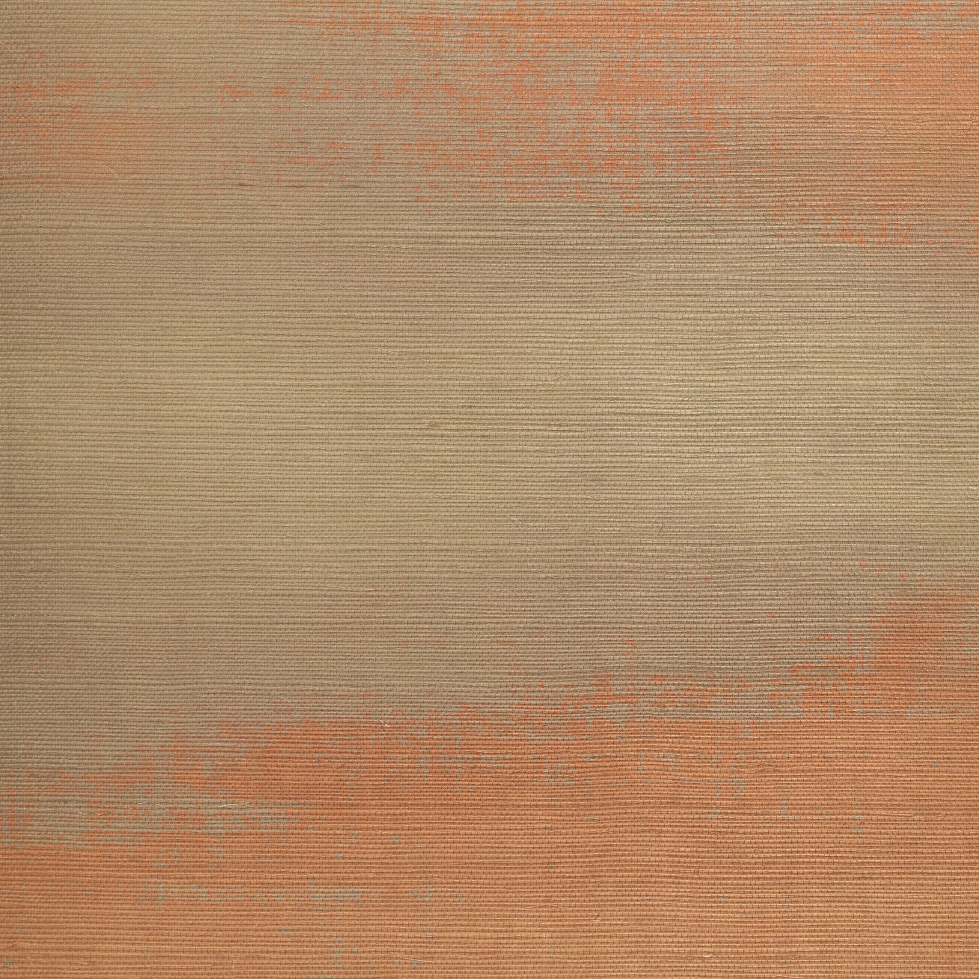 Subtle gradient wallpaper with woven texture, blending warm beige and soft terracotta tones for an earthy, organic look.