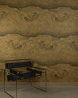 Wave - Brass Silk Wallpaper