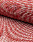 Pink herringbone outdoor fabric by the yard, rolled bolt view