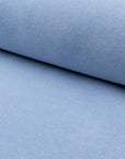 Light blue velveteen upholstery fabric by the yard, rolled bolt view