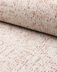 Terracotta marled chenille outdoor fabric by the yard, rolled bolt view