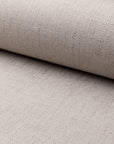 Gray linen upholstery fabric by the yard, rolled bolt view