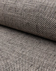 Black basketweave upholstery fabric by the yard, rolled bolt view