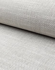Light gray basketweave upholstery fabric by the yard, rolled bolt view