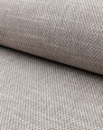 Gray basketweave upholstery fabric by the yard, rolled bolt view