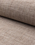 Brown basketweave upholstery fabric by the yard, rolled bolt view