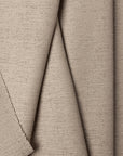 Gray chenille outdoor fabric by the yard, folded showing drape and weight