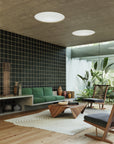 Grid - Large Thin Black and Tan Type II Commercial Wallcovering