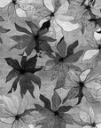Black and white floral wallpaper pattern