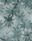 blue floral wallpaper pattern featuring intricate details