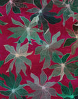Purple floral wallpaper pattern with hand drawn flower details