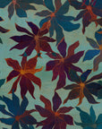 Light blue floral wallpaper pattern