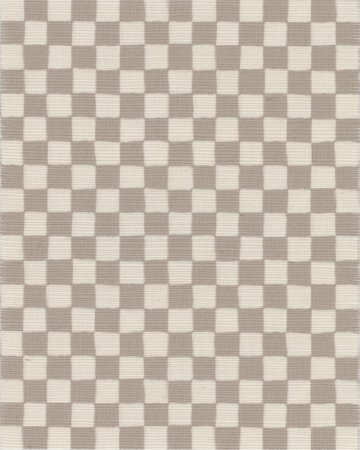 Grasscloth Checker Taupe Wallpaper Sample Crop