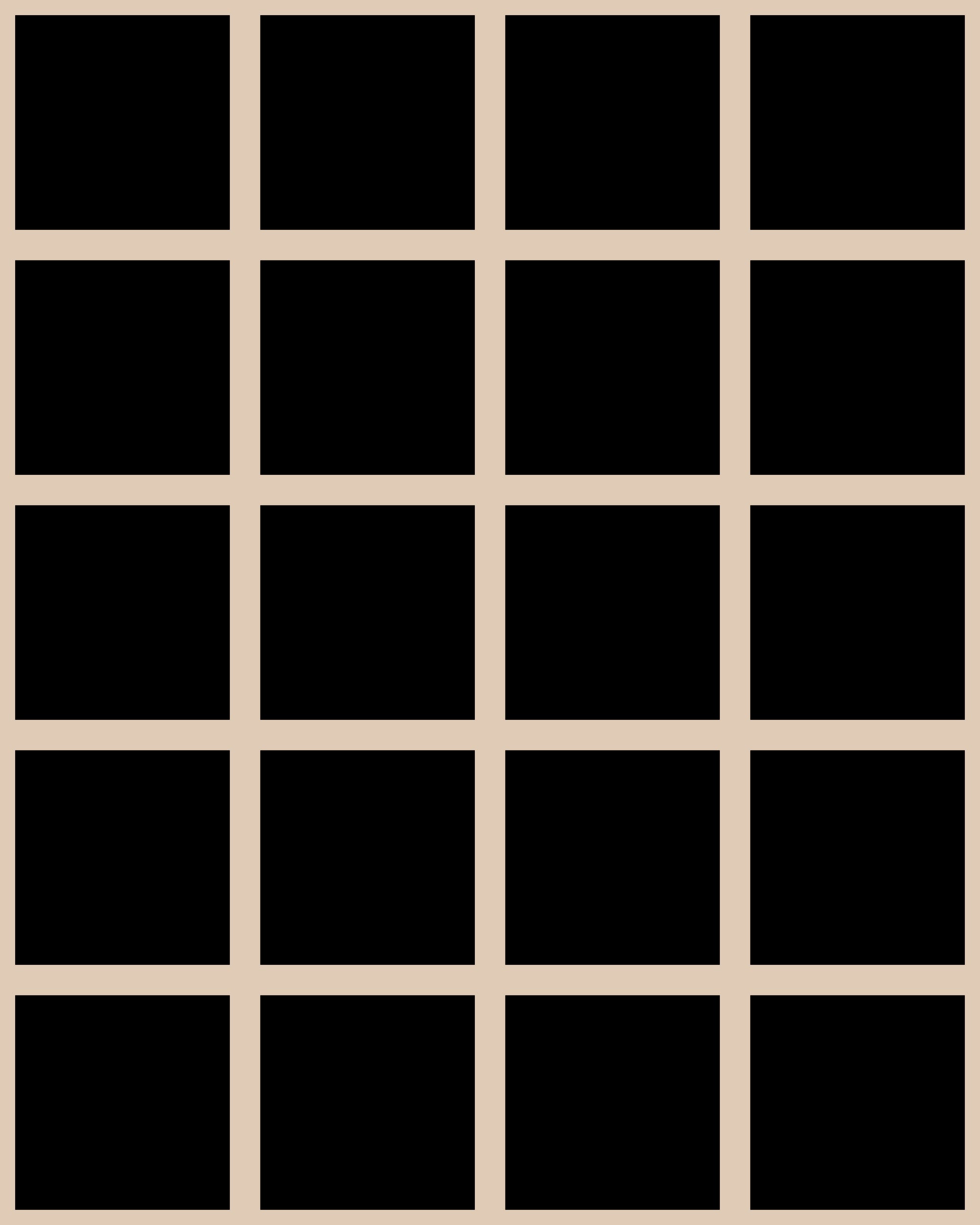 Grid - Small Bold Black and Tan Type II Commercial Wallcovering