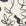 Close-up of grasscloth wallpaper featuring an black floral line drawing on a textured off-white background.