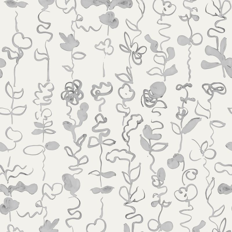 Poppy Print Studio Checker Taupe Wallpaper