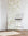Playful silk wallpaper with hand-drawn green bows on a white background, styled with a modern wireframe barstool and a textured cream rug.