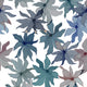 Blue and white floral wallpaper pattern design