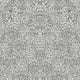 Black and white intricate feather inspired wallpaper pattern, emphasizing fine details and symmetry.