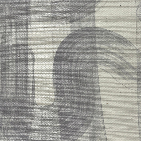 290125434  Borneo Light Grey Geometric Grasscloth Wallpaper  by AStreet  Prints