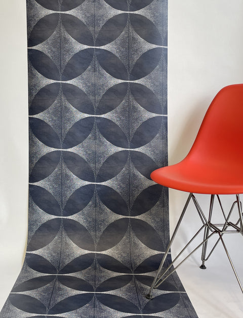 Lattice - Indigo Wallpaper