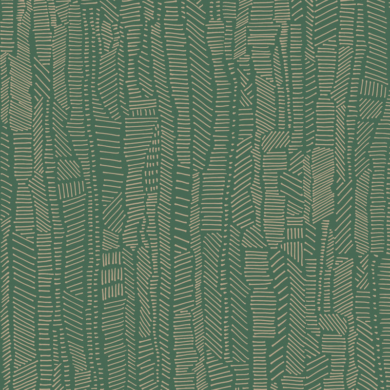 Poppy Print Studio Checker Olivine Wallpaper