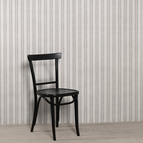 Ribbon Stripe - Alabaster Type II Commercial Wallcovering