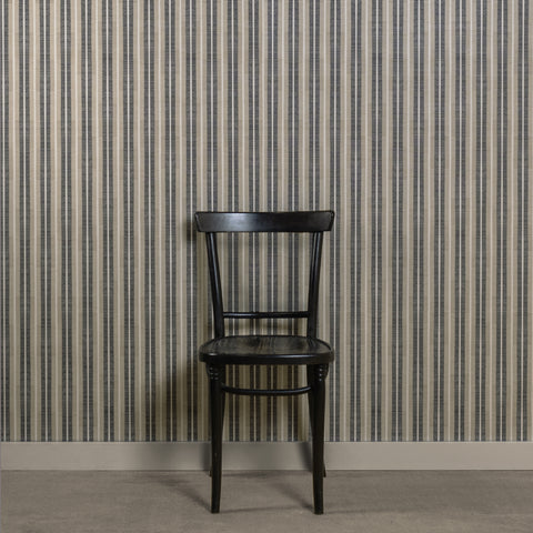 Ribbon Stripe - Bark Type II Commercial Wallcovering