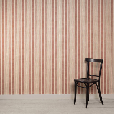 Ribbon Stripe - Persimmon Type II Commercial Wallcovering