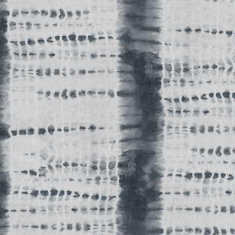 Shibori Stripe - Overdyed Black Wallpaper