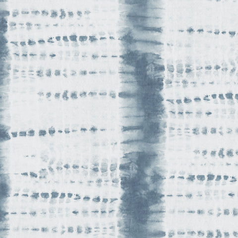 Shibori Stripe - Washed Indigo Type II Commercial Wallcovering
