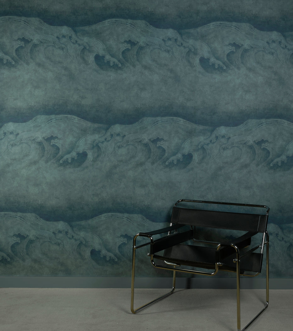 Elevate Your Interiors with Wave – Mural-Like Wave Wallpaper – Poppy ...