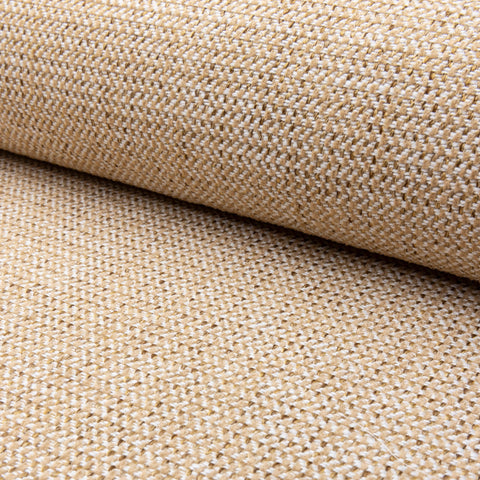 Gold herringbone outdoor fabric by the yard, rolled bolt view