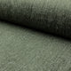 Green chenille upholstery fabric by the yard, rolled bolt view