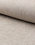 Cream chenille upholstery fabric by the yard, rolled bolt view