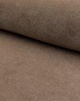 Tan velveteen upholstery fabric by the yard, rolled bolt view