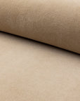 Tan velveteen upholstery fabric by the yard, rolled bolt view