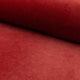 Red velveteen upholstery fabric by the yard, rolled bolt view