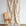 Beige and cream abstract printed linen fabric by the yard, draped to show pattern and scale