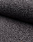 Black boucle upholstery fabric by the yard, rolled bolt view