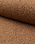 Brown boucle upholstery fabric by the yard, rolled bolt view