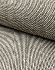 Green basketweave upholstery fabric by the yard, rolled bolt view