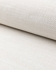 Cream basketweave upholstery fabric by the yard, rolled bolt view