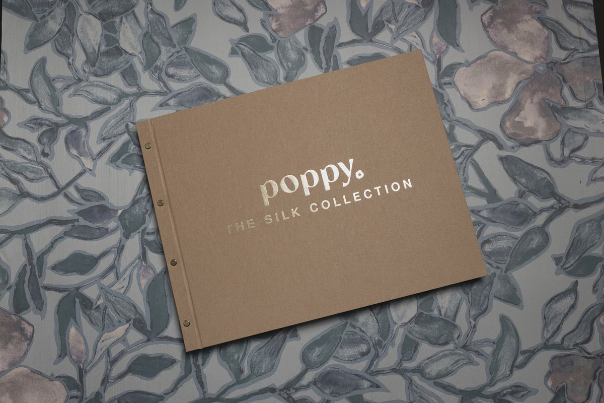 Poppy Silk Wallpaper Sample Book Stop Motion Video