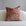 Red and cream sunburst jacquard throw pillow, 20-inch square
