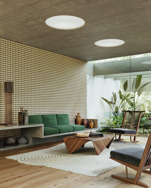 Grid - Small Bold Tan Type II Commercial Wallcovering