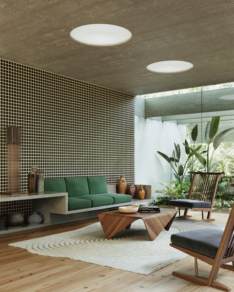 Grid - Small Bold Black and Tan Type II Commercial Wallcovering